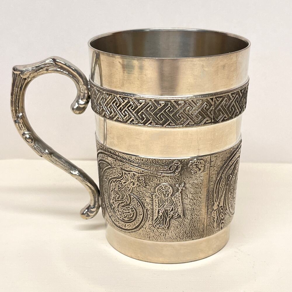 Mullingar Pewter Irish Book of Kells Tankard Cup